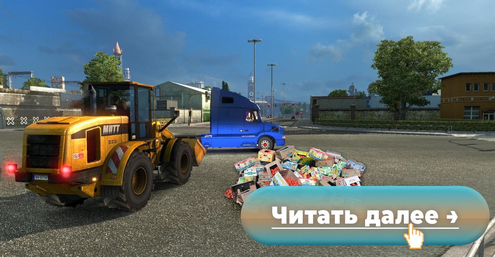 В новом дополнении для Euro Truck Simulator 2 «Сердце России» появятся  бульдозеры для давки санкционных товаров