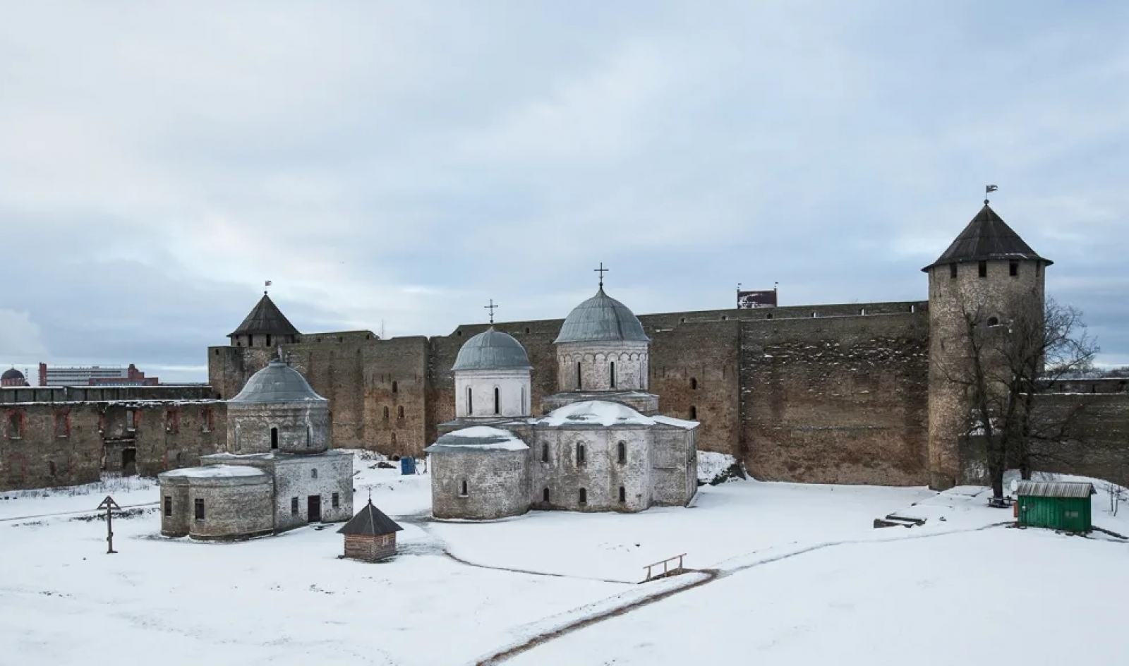 ивангородская крепость зимой