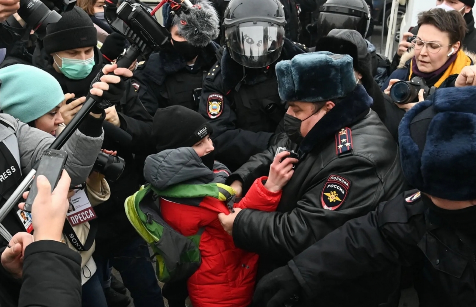 Митинг навальнистов. Протесты в Москве. Несанкционированный митинг.