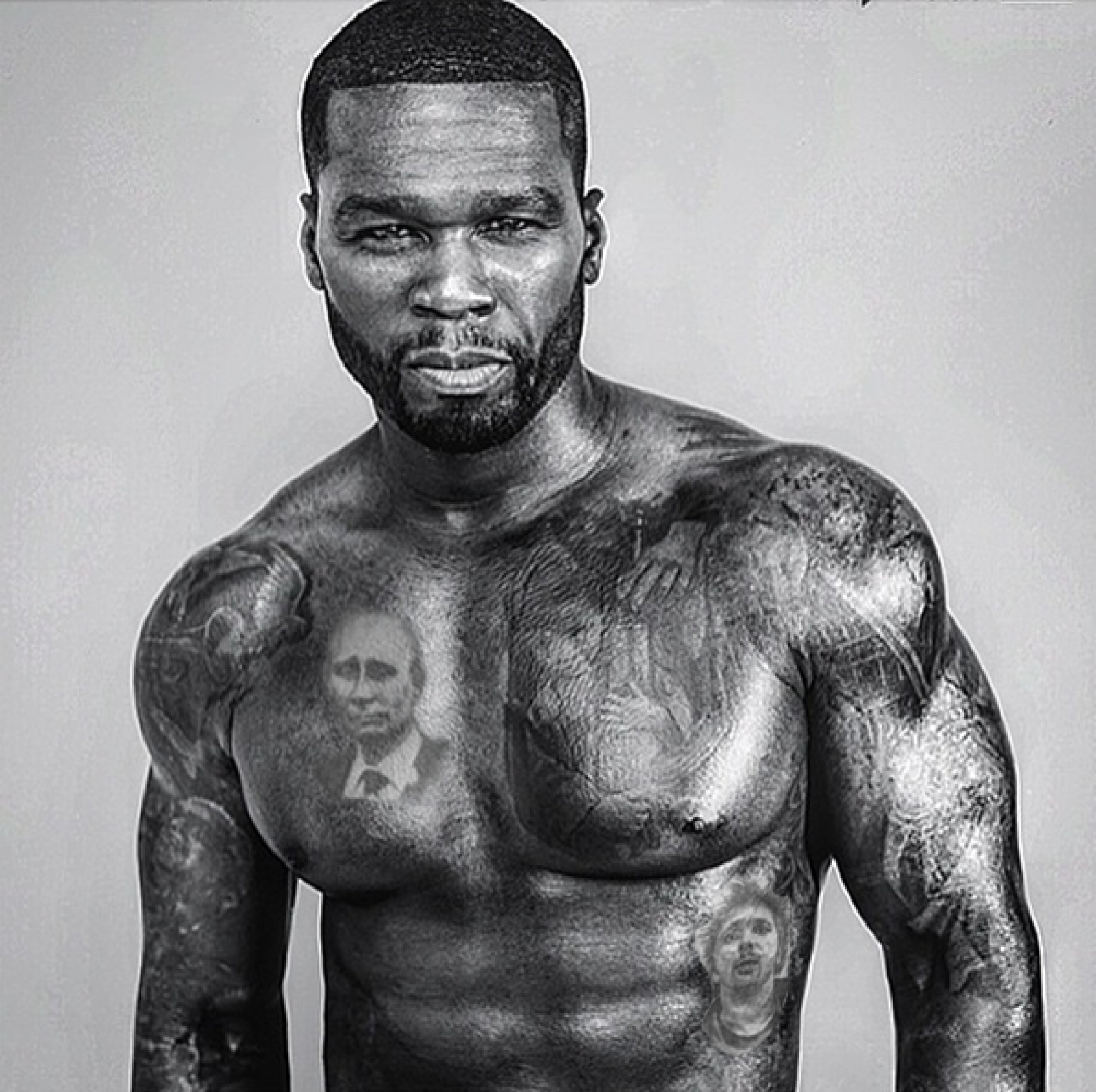 Рэпер 50 cent сделал татуировку с Путиным